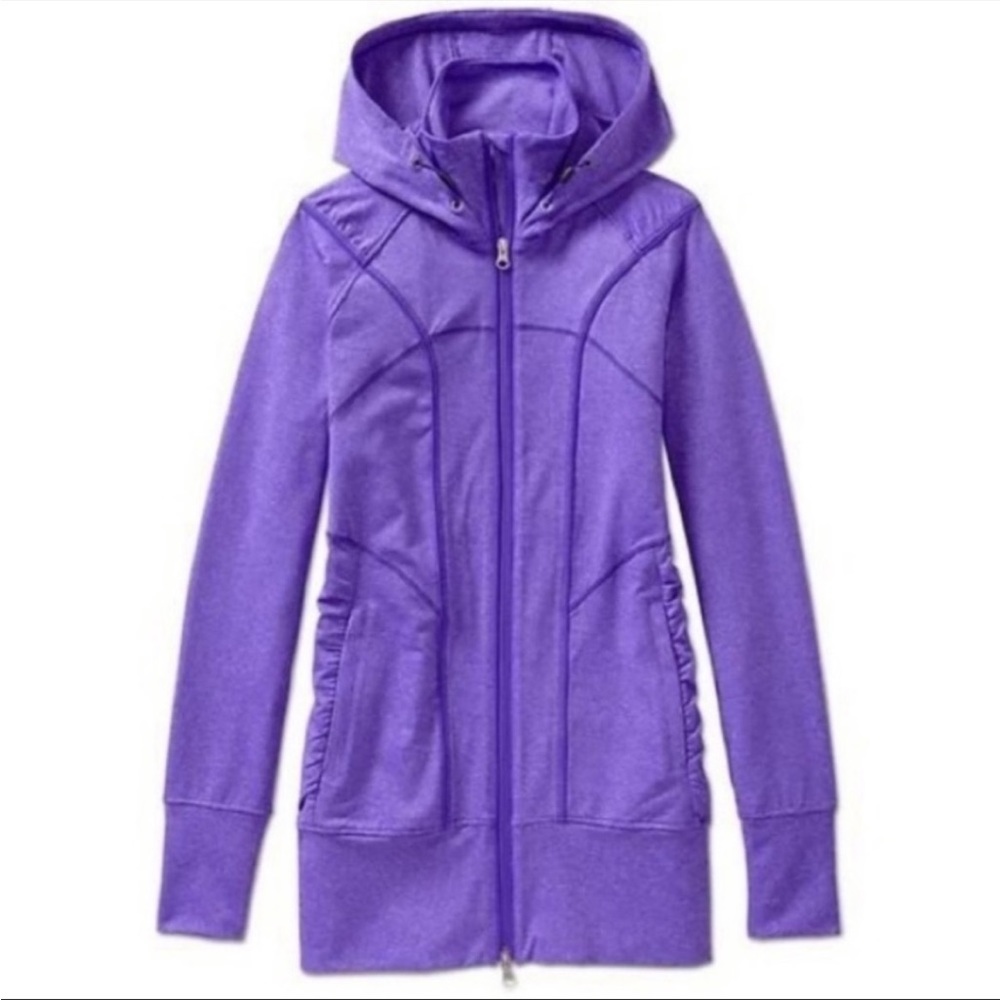 💜ATHLETA RISHI HOODED JACKET-PURPLE-S💜 - Picture 2 of 8